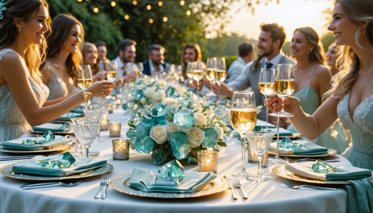 découvrez des idées originales et symboliques pour célébrer vos noces de béryl et rendre votre mariage inoubliable.