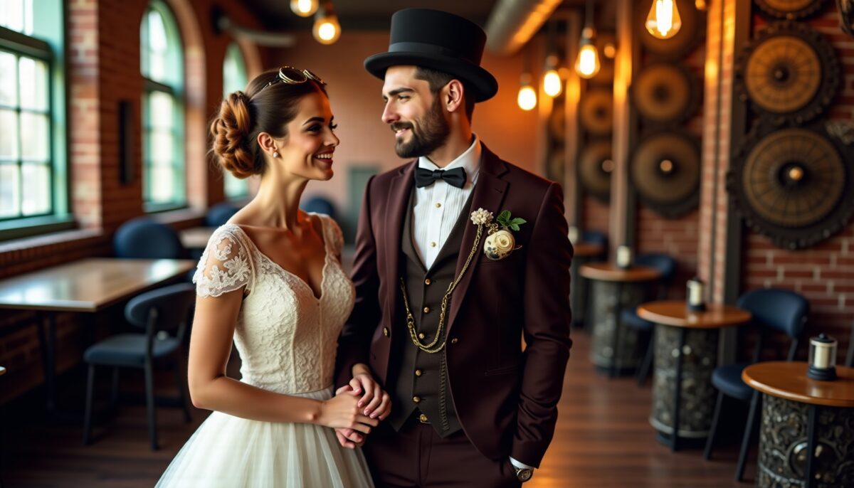 Mariage Steampunk : Inspirations et Décorations pour un Voyage Rétro-Futuriste Inoubliable