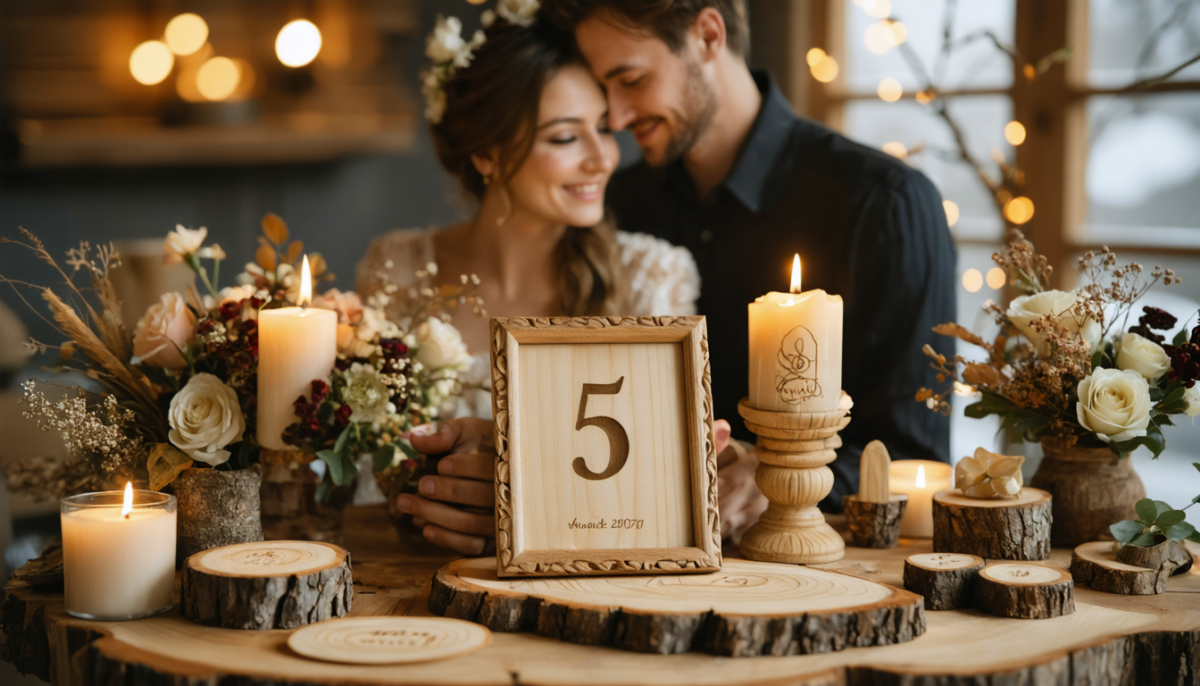 découvrez des idées originales et créatives pour célébrer vos cinq ans de mariage, les noces de bois, avec amour et émotion.